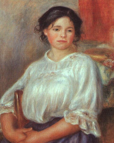 Pierre Renoir Young Girl Seated Germany oil painting art